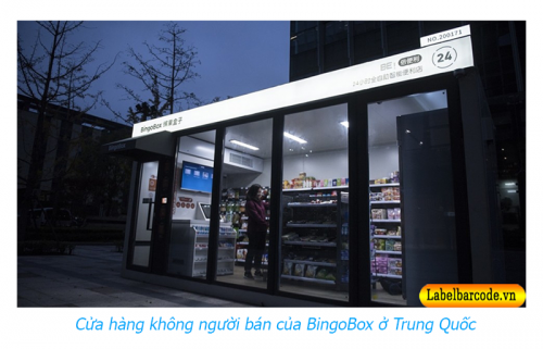 Cửa hàng không người bán bằng hệ thống mã qr