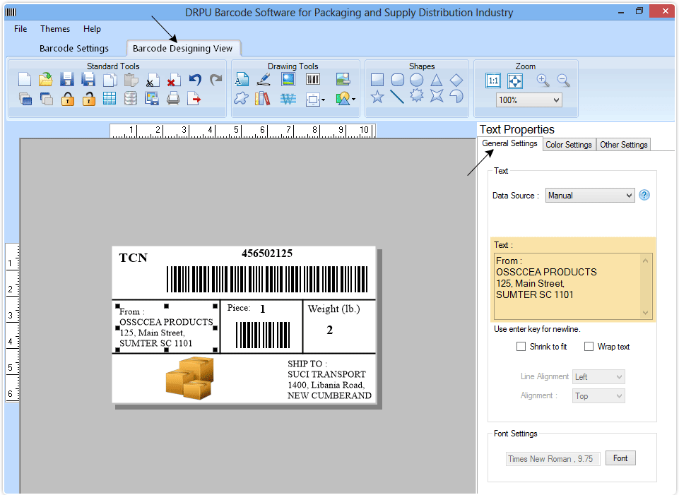 Phần mềm tạo mã vạch Professional Barcode Software