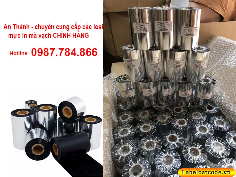 mực in mã vạch wax